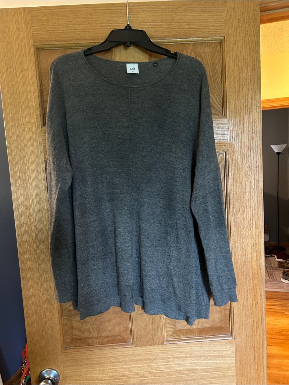 CAbi Women's Charcoal Crewneck Sweater